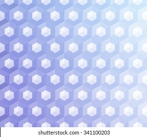 Hexagons colorful Pattern. Christmas background. Grid Pattern. Abstract  Background. Islamic/oriental background. Winter background. Geometric pattern. Honeycomb background. Vector regular Texture.