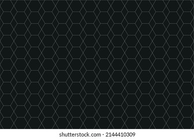 hexágonos con bordes oscuros sobre un fondo negro. Antecedentes abstractos