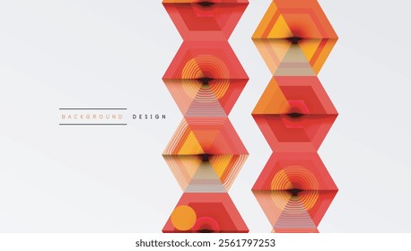 Hexagons design geometric abstract background
