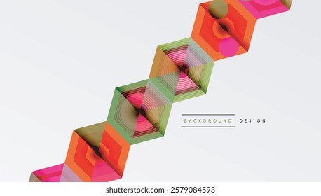 Hexagons design geometric abstract background