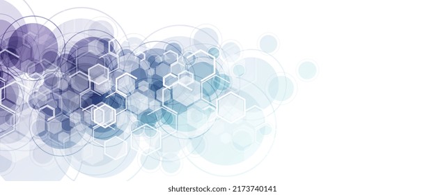 Hexagons design for medical, science and technology.