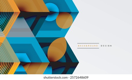 Hexagons, diamonds pattern. Geometric repeating hexagon background