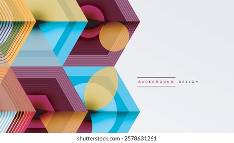 Hexagons, diamonds pattern. Geometric repeating hexagon background