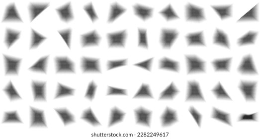 Hexagons Halftone Resumen conjunto de fondo 50