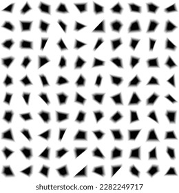 Hexagons Halftone Abstract Background Set 100