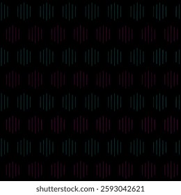 hexagons of hand drawn stripes. black, blue, magenta repetitive background. vector seamless pattern. geometric fabric swatch. wrapping paper. continuous design template for textile, linen, home decor