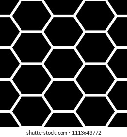 Hexagons. Honeycomb. Mosaic. Grid background. Ancient ethnic motif. Geometric grate wallpaper. Parquet backdrop. Digital paper, web design, textile print. Seamless ornament pattern. Abstract art image