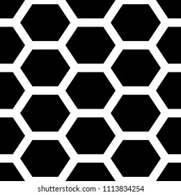 Hexagons. Honeycomb. Mosaic. Grid background. Ancient ethnic motif. Geometric grate wallpaper. Parquet backdrop. Digital paper, web design, textile print. Seamless ornament pattern. Abstract art image