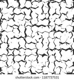 Hexagons in loose grid pattern, disheveled to form abstract texture