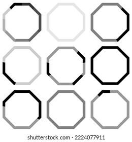 hexagons for marketing design. Abstract hexagons for web design. Vector illustration. Stock image. 