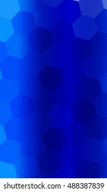 hexagons on a blue background. geometric pattern with gradient. vector. ideas for your business presentations, printing, design.