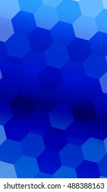 hexagons on a blue background. geometric pattern with gradient. vector. ideas for your business presentations, printing, design.