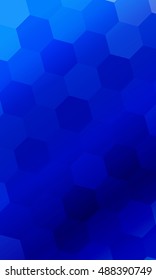 hexagons on a blue background. geometric pattern with gradient. vector. ideas for your business presentations, printing, design.