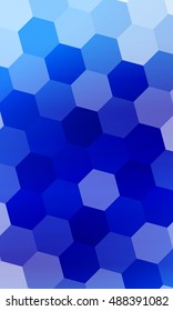 hexagons on a blue background. geometric pattern with gradient. vector. ideas for your business presentations, printing, design.