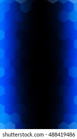 hexagons on a dark blue background. geometric pattern with gradient. vector. ideas for your business presentations, printing, design.