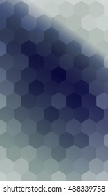 hexagons on a dark blue color banner. vector. geometric pattern with gradient. ideas for your business presentations, printing, design.