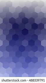 hexagons on a dark blue color background. vector. geometric banner with gradient. ideas for your business presentations, printing, design.