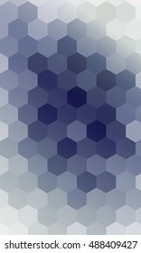 hexagons on a dark blue color banner. vector. geometric pattern with gradient. ideas for your business presentations, printing, design.