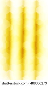 hexagons on a gold color background. geometric technology pattern with gradient. vector. ideas for your business presentations, printing, design.