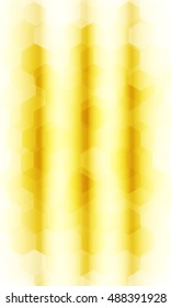 hexagons on a gold color background. geometric technology pattern with gradient. vector. ideas for your business presentations, printing, design.
