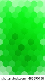 hexagons on a green background. geometric banner with gradient. vector. ideas for your business presentations, printing, design.