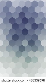 hexagons on a metal color background. vector. geometric banner with gradient. ideas for your business presentations, printing, design.
