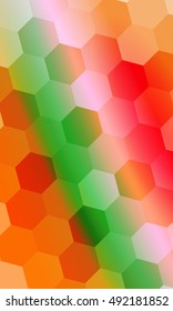 hexagons on a multi color background. geometric banner with gradient. vector. ideas for your business presentations, printing, design. hexagons on a multi color background. geometric banner with gradient. vector. ideas for your business presentations, printing, design.