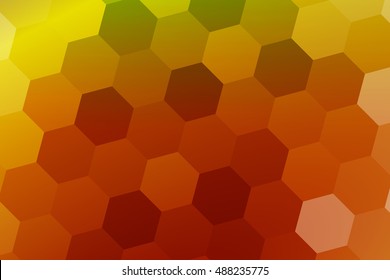 hexagons on a multicolor background. geometric pattern with gradient. vector