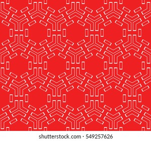 hexagons on a red color background. vector. geometric pattern. ideas for your business presentations, printing, design.