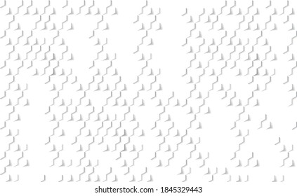 Hexagons on white background abstract background - illustration