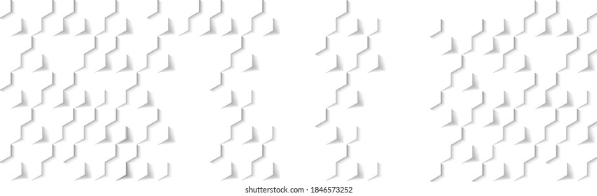 Hexagons on white background abstract background - illustration