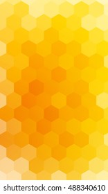 hexagons on a yellow background. geometric banner with gradient. vector. ideas for your business presentations, printing, design.