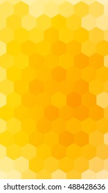 hexagons on a yellow background. geometric banner with gradient. vector. ideas for your business presentations, printing, design.