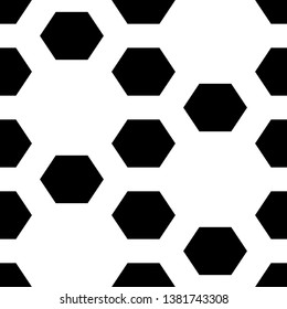 Hexagons ornament. Geometrical backdrop. Shapes background. Geometric wallpaper. Polygons motif. Digital paper, textile print, web design, abstract. Seamless pattern. Vector.