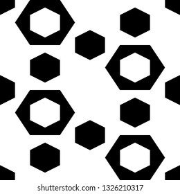 Hexagons ornament.Polygons background. Geometrical shapes backdrop. Figures motif. Hexahedrons wallpaper. Seamles pattern. Digital paper, web designing, textile print.