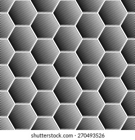Hexagons Pattern Seamless Geometric Texture Vector Stock Vector ...