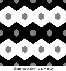 Hexagons. Polygons background. Hexahedrons wallpaper. Figures motif. Geometrical shapes backdrop. Digital paper, web designing, textile print. Seamles pattern