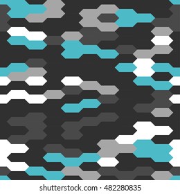 Hexagons seamless simple pattern