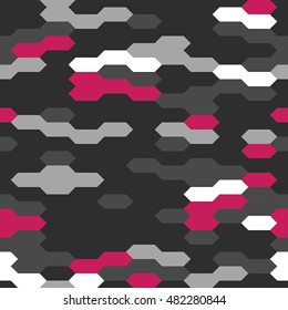 Hexagons seamless simple pattern