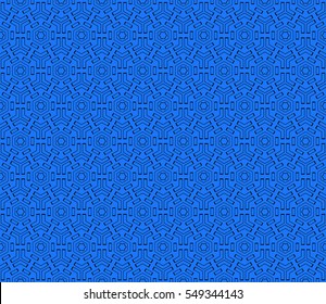 hexagons. seamless vector illustration. black, blue color