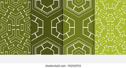 hexagons. seamless vector illustration. for design wallpaper, web page, banner, flyer. green color