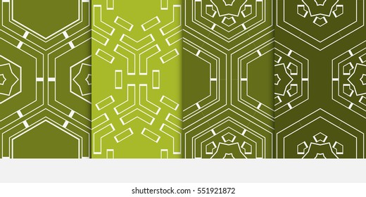 hexagons. seamless vector illustration. for design wallpaper, web page, banner, flyer. green color