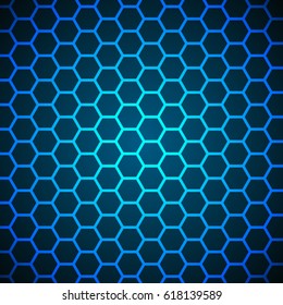 Hexagons technological background abstract science design vector illustration