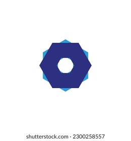 Hexagons, tool geometric symbol simple logo vector