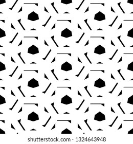 Hexagons, triangles, figures ornament.Simple shapes wallpaper. Polygons background. Mosaics motif. Geometrical backdrop. Digital paper, web designing, textile print. Seamles pattern