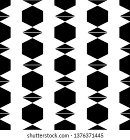 Hexagons, triangles ornament. Polygons background. Hexagonal, triangular shapes wallpaper. Figures motif. Geometrical backdrop. Digital paper, web designing, textile print. Seamles pattern