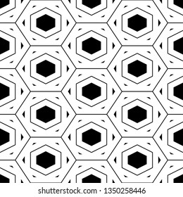 Hexagons, triangles ornament.Polygons background.Figures motif. Hexagonal, triangular shapes wallpaper. Geometrical backdrop. Digital paper, web designing, textile print. Seamles pattern.