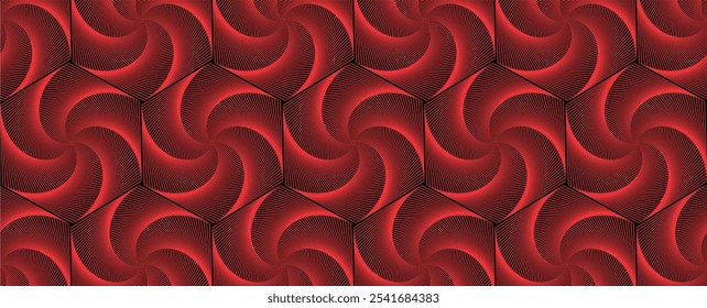 Sechsecke Twirn Design und Hintergrund
