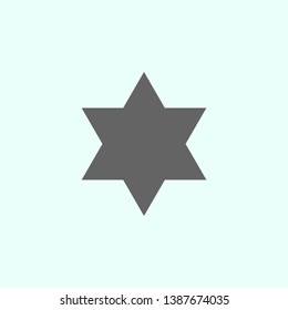 hexagram icon. Elements of geometric figures illustration icon. Signs and symbols can be used for web, logo, mobile app, UI, UX