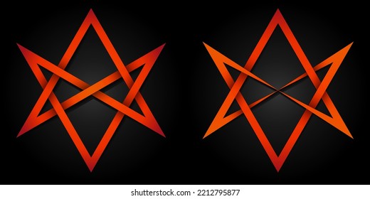 Hexagram, sacred geometry symbols, endless symbol